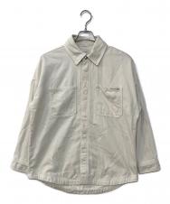 Calvin Klein Jeans (カルバンクラインジーンズ) スナップボタンデニムシャツ　SNAP BUTTON DENIM SHIRT ホワイト サイズ:2XS