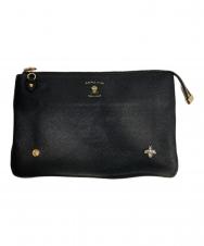A.D.M.J. (エーディーエムジェイ) THE BEE CLUTHCHWALLET ブラック