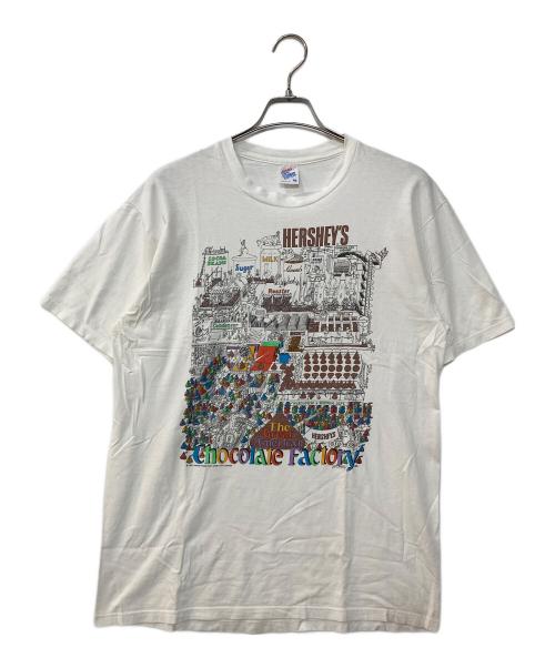 JERZEES (ジャージーズ) 90's HERSHEY'S CHOCOLATE プリントTシャツ ホワイト サイズ:XL