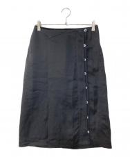 JIL SANDER (ジルサンダー) ラップスカート ブラック サイズ:34