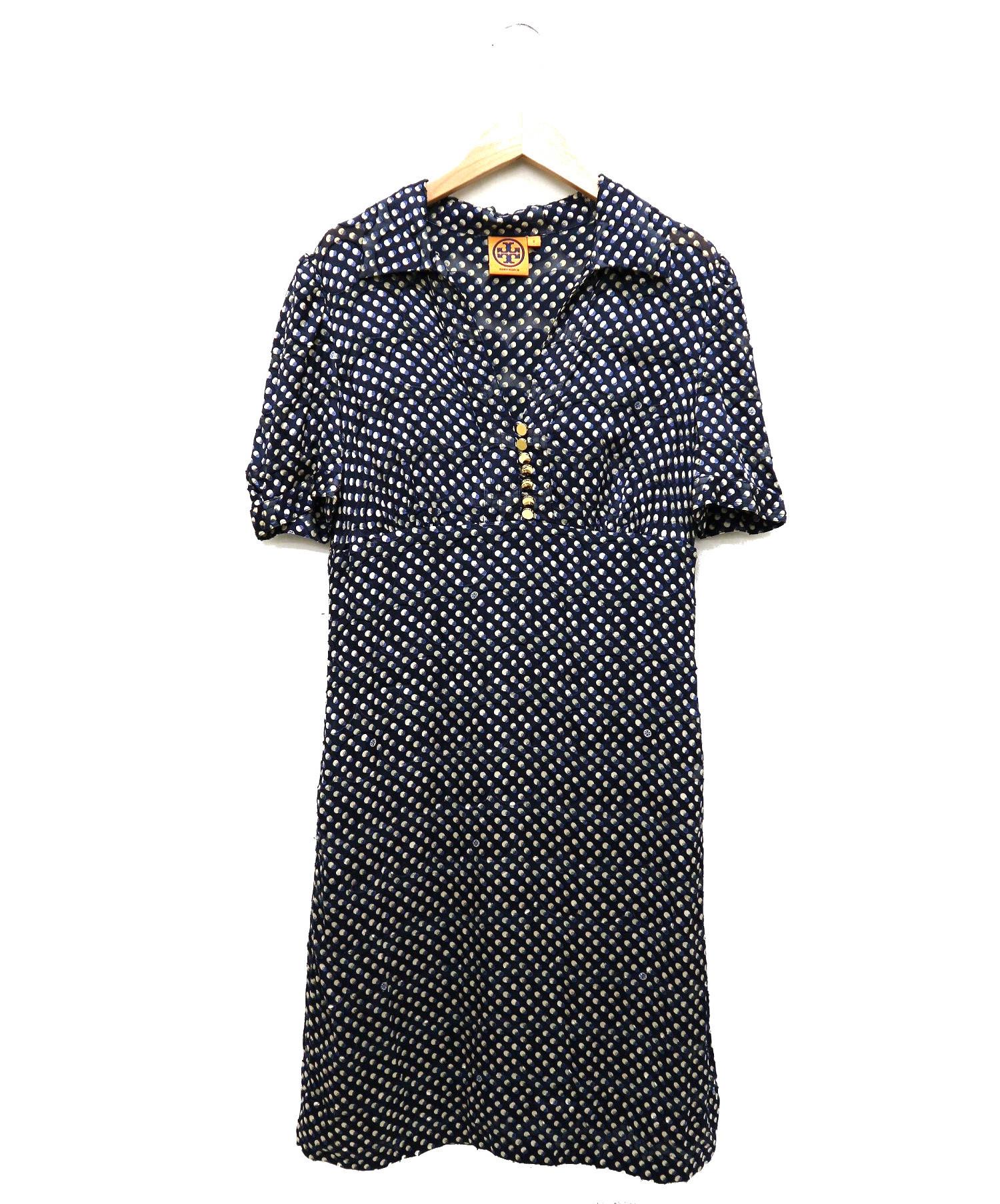 中古 古着通販 Tory Burch トリーバーチ 総柄シルク混ワンピース サイズ 2 ブランド 古着通販 トレファク公式 Trefac Fashion