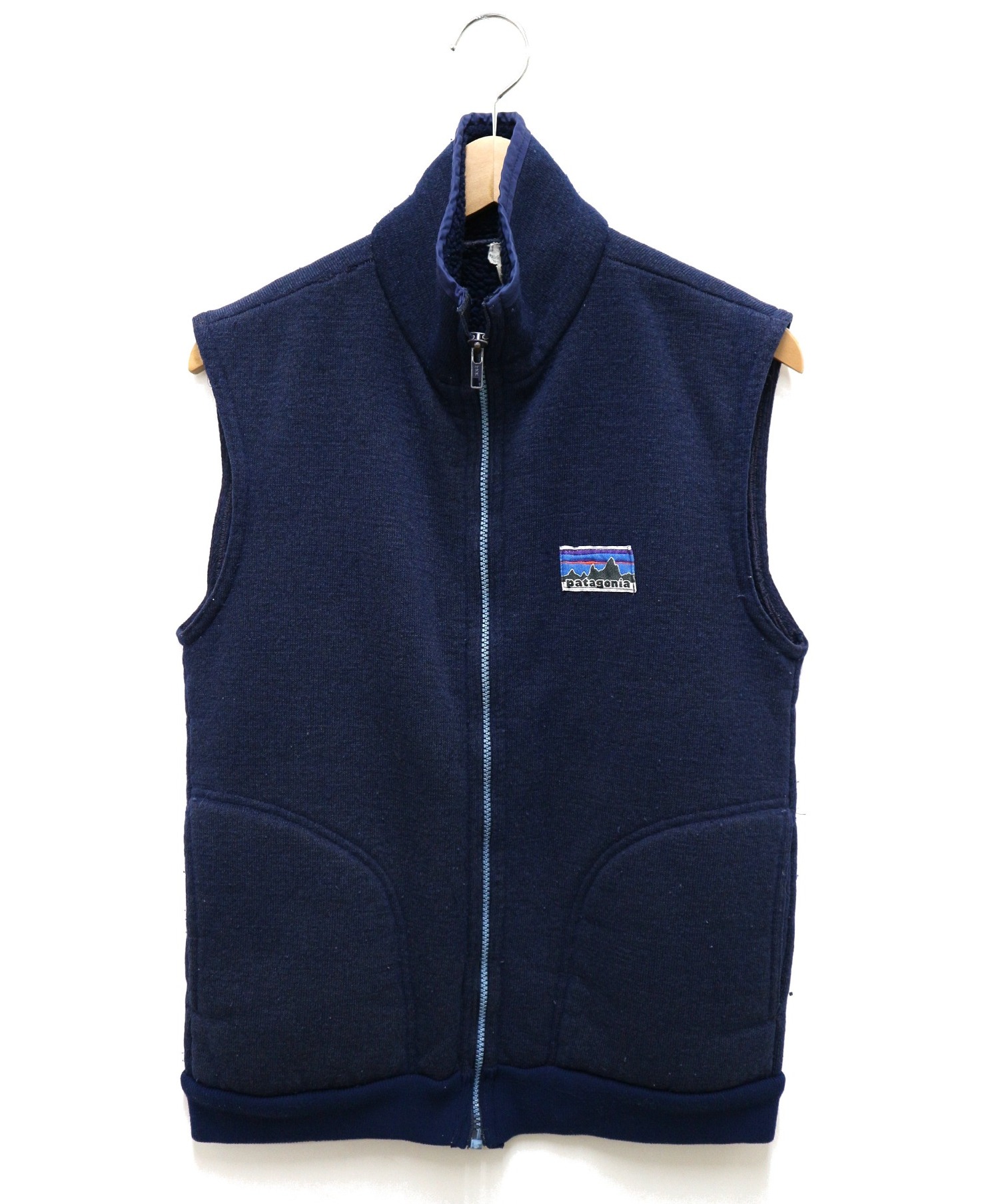 中古 古着通販 Patagonia パタゴニア ヴィンテージレトロパイルベスト ネイビー サイズ 表記無し 初期タグ 70年代 ブランド 古着通販 トレファク公式 Trefac Fashion