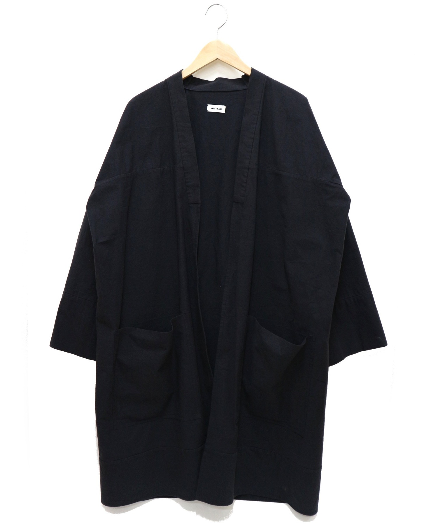 中古 古着通販 Mittan ミッタン 羽織コート ブラック サイズ 2 日本製 ブランド 古着通販 トレファク公式 Trefac Fashion
