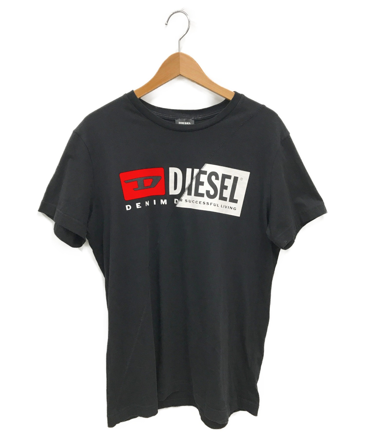 【中古・古着通販】DIESEL (ディーゼル) NEWロゴTシャツ ブラック サイズL 20SS｜ブランド・古着通販 トレファク公式