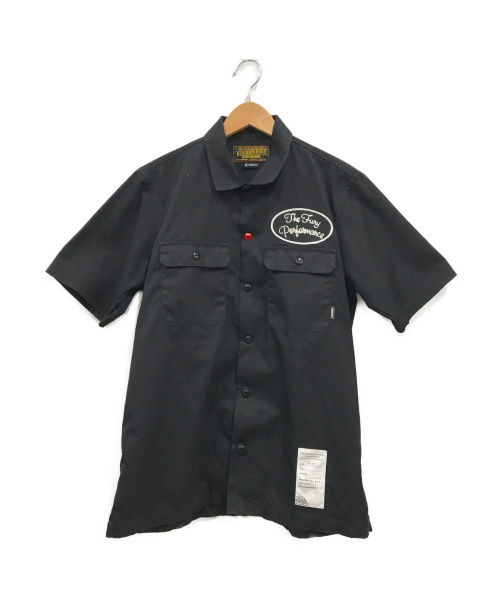 NEIGHBORHOOD（ネイバーフッド）NEIGHBORHOOD (ネイバーフッド) オープンカラーワークシャツ ブラック サイズ:Mの古着・服飾アイテム