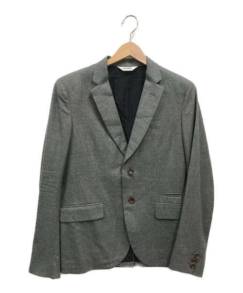 digawel（ディガウェル）DIGAWEL (ディガウェル) ウールテーラードジャケット グレー サイズ:2の古着・服飾アイテム