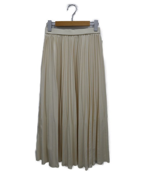 ROPE（ロペ）ROPE (ロペ) レザー風矢羽プリーツスカート ホワイト サイズ:36 未使用品 20年モデルの古着・服飾アイテム