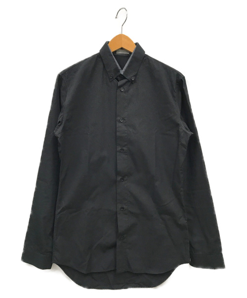 DIOR HOMME（ディオール オム）DIOR HOMME (ディオール オム) デニム襟ボタンダウンシャツ ブラック サイズ:37の古着・服飾アイテム