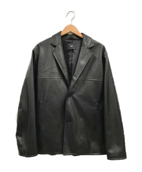 HARE（ハレ）HARE (ハレ) オーバーサイズ2Bエコレザージャケット ブラック サイズ:Sの古着・服飾アイテム