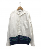 kolor/BEACON（）の古着「ドッキングシャツ」｜ホワイト