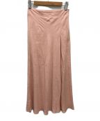 UNITED ARROWS TOKYOユナイテッドアローズトウキョウ）の古着「リネンラップロングスカート」｜ピンク