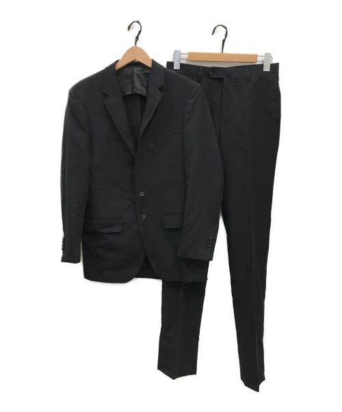 Brilla per il gusto（ブリッラ ペル イルグースト）Brilla per il gusto (ブリッラ ペル イルグースト) CANONICO コットンウール スリム ブラックスーツ ブラック サイズ:44の古着・服飾アイテム