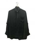 COMME des GARCONS HOMME PLUS（コムデギャルソンオムプリュス)）の古着「プルオーバーシャツ / 80年代」｜ブラック