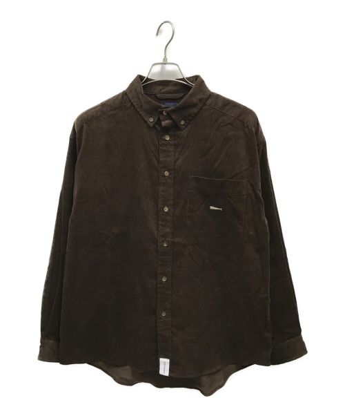 DESCENDANT（ディセンダント）DESCENDANT (ディセンダント) ケネディーズコーデュロイロングスリーブシャツ / KENNEDY'S CORDUROY LS SHIRT ブラウン サイズ:1の古着・服飾アイテム