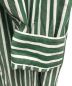 中古・古着 CristaSeya (クリスタセヤ) ストライプマオシャツ / cotton green striped mao shirt グリーン サイズ:L：22800円
