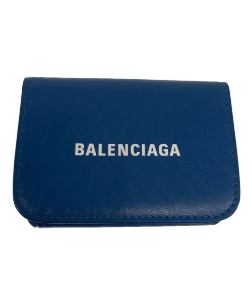 BALENCIAGA（バレンシアガ）BALENCIAGA (バレンシアガ) コンパクトウォレット ブルーの古着・服飾アイテム