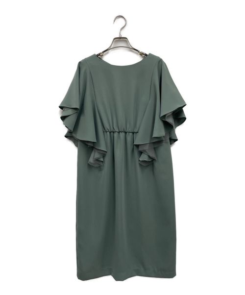 ROSSO（ロッソ）ROSSO (ロッソ) フレアースリーブドレス グリーン サイズ:FREEの古着・服飾アイテム