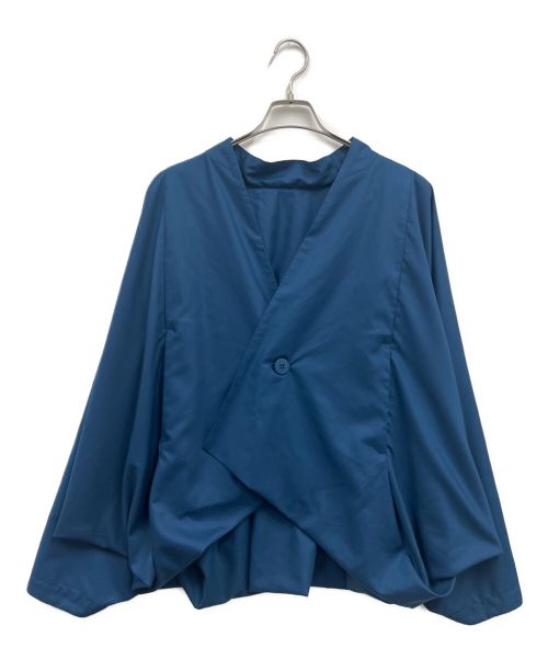 ISSEY MIYAKE（イッセイミヤケ）ISSEY MIYAKE (イッセイミヤケ) SWING ジャケット ブルー サイズ:3の古着・服飾アイテム