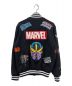 MARVEL×BAIT (マーベル×ベイト) Iconic Character Varsity Jacket ブラック サイズ:M：12800円