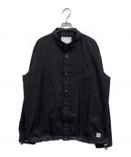 sacaiサカイ）の古着「Thomas Mason Cotton Poplin L/S Shirt」｜ブラック