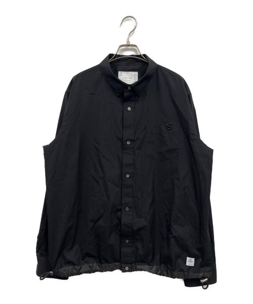 sacai（サカイ）sacai (サカイ) Thomas Mason Cotton Poplin L/S Shirt ブラック サイズ:3の古着・服飾アイテム