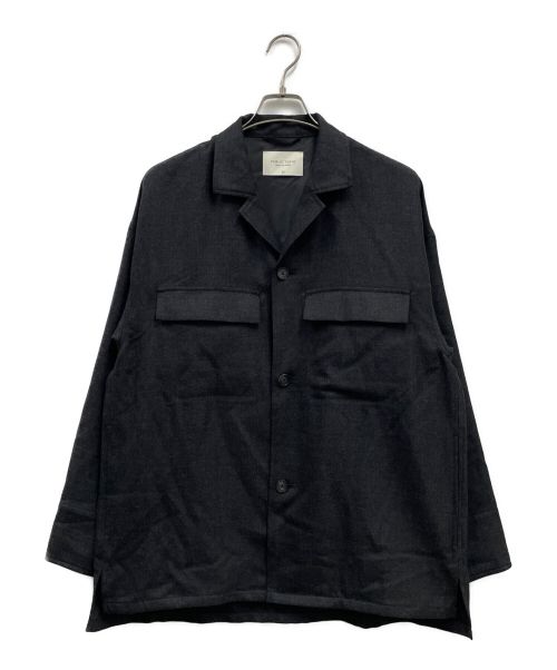 PUBLIC TOKYO（パブリックトウキョウ）PUBLIC TOKYO (パブリックトウキョウ) ウィナーズルーズシャツジャケット ブラック サイズ:2の古着・服飾アイテム