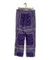 UNUSED (アンユーズド) Rayon and silk Bandana print pants パープル サイズ:L：11000円