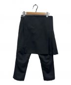 BLACK COMME des GARCONSブラック コムデギャルソン）の古着「スカートドッキングパンツ」｜ネイビー