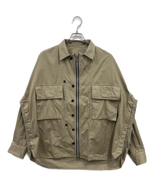 sacai（サカイ）sacai (サカイ) ジップディテールジャケット ベージュ サイズ:1の古着・服飾アイテム
