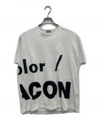 kolor/BEACONカラービーコン）の古着「ビッグロゴTシャツ」｜ホワイト