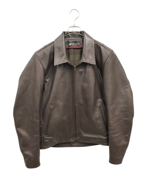 PAIR SLOPE（ペアスロープ）PAIR SLOPE (ペアスロープ) レザージャケット ブラウン サイズ:不明の古着・服飾アイテム