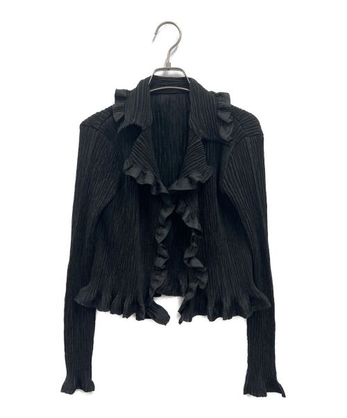 SPECCHIO（スペッチオ）SPECCHIO (スペッチオ) プリーツジャケット ブラック サイズ:40の古着・服飾アイテム