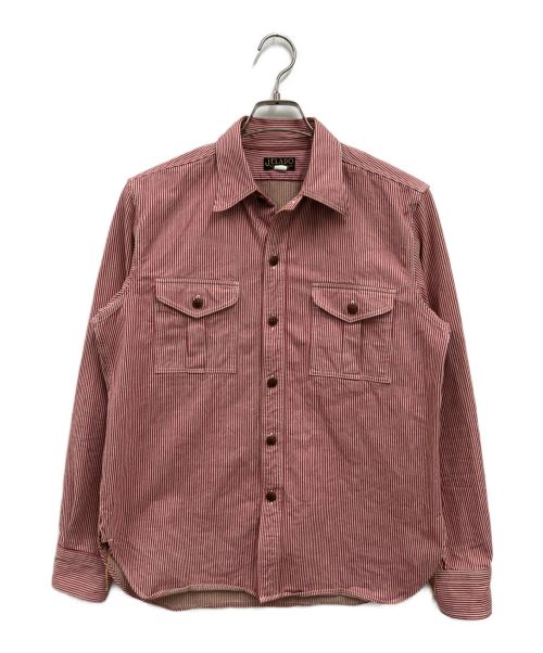JELADO（ジェラード）JELADO (ジェラード) ストライプシャツ レッド サイズ:Mの古着・服飾アイテム