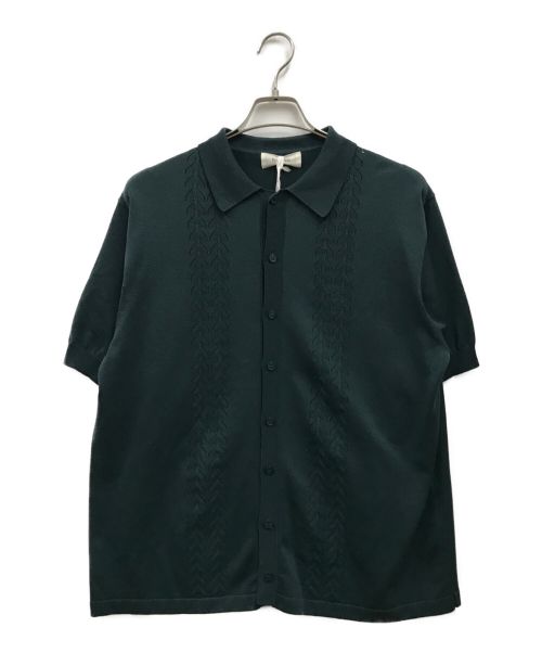 erniepalo（アーニー パロ）erniepalo (アーニー パロ) S/S Knit ポロシャツ グリーン サイズ:48の古着・服飾アイテム