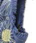 中古・古着 JUN ASHIDA (ジュン アシダ) フラワー刺繍ワンピース ブルー サイズ:9：4800円
