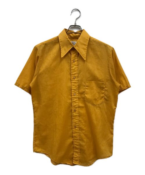 golden Line（ゴールデンライン）golden Line (ゴールデンライン) S/Sカラーシャツ 70S イエロー サイズ:Mの古着・服飾アイテム