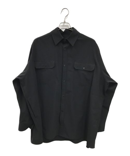 TARO HORIUCHI（タロウホリウチ）TARO HORIUCHI (タロウホリウチ) オーバーサイズシャツ ブラック サイズ:1の古着・服飾アイテム