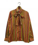 Yves Saint Laurentイヴサンローラン）の古着「ボウタイシャツブラウス/HTF98-101」｜マルチカラー