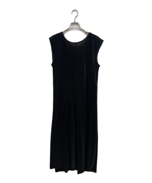 UN3D.（アンスリード）UN3D. (アンスリード) アコーディオン プリーツ ルームドレス ワンピース ブラック サイズ:FREEの古着・服飾アイテム