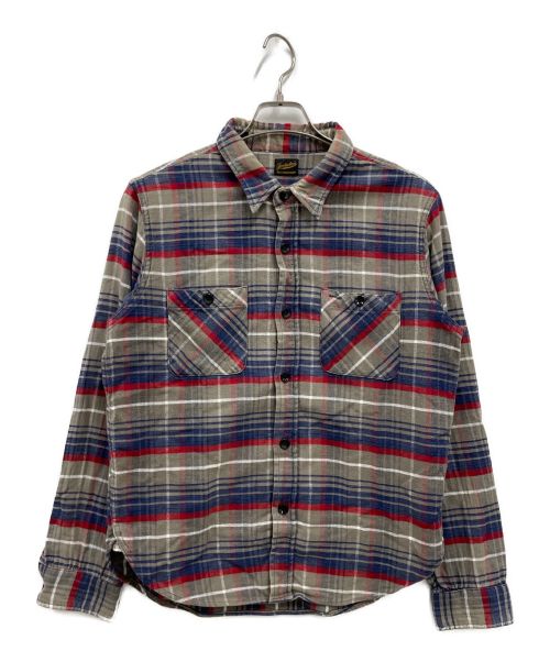TENDERLOIN（テンダーロイン）TENDERLOIN (テンダーロイン) チェックシャツ グレー サイズ:Sの古着・服飾アイテム