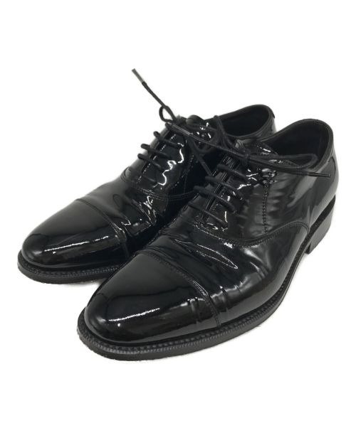SHIPS（シップス）SHIPS (シップス) mastercraftcd footwear (マスタークラフテッドフットウェア) エナメルレースアップシューズ ブラック サイズ:6 1/2の古着・服飾アイテム