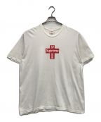 SUPREMEシュプリーム）の古着「Cross Box Logo Tee」｜ホワイト