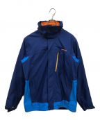 Patagoniaパタゴニア）の古着「スリーインワンスノーショットジャケット/31670」｜ブルー×オレンジ