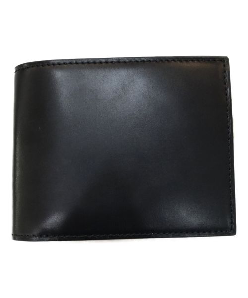 CORDOVAN（コードバン）CORDOVAN (コードバン) 2つ折り財布/コードバン/レザー財布/ブラック ブラック 未使用品の古着・服飾アイテム