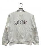 Diorディオール）の古着「Dior Floral Logo Crewneck/スウェット/113J687A0531/21年モデル」｜ホワイト