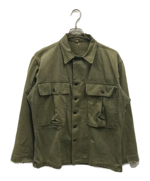 US ARMY（ユーエスアーミー）US ARMY (ユーエス アーミー) M-43 HBTジャケット /13スターボタン/40ｓ カーキ サイズ:36の古着・服飾アイテム