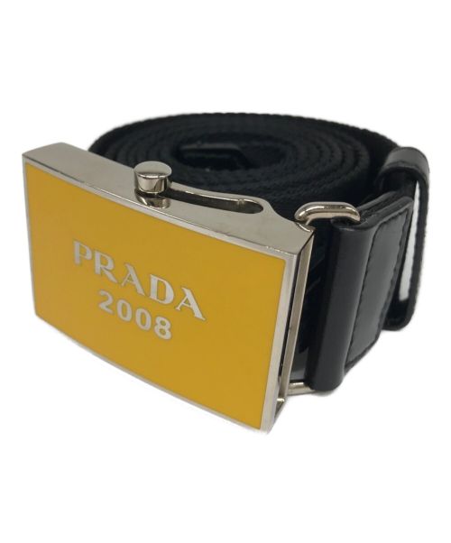 PRADA（プラダ）PRADA (プラダ) ナイロンベルト イエローの古着・服飾アイテム