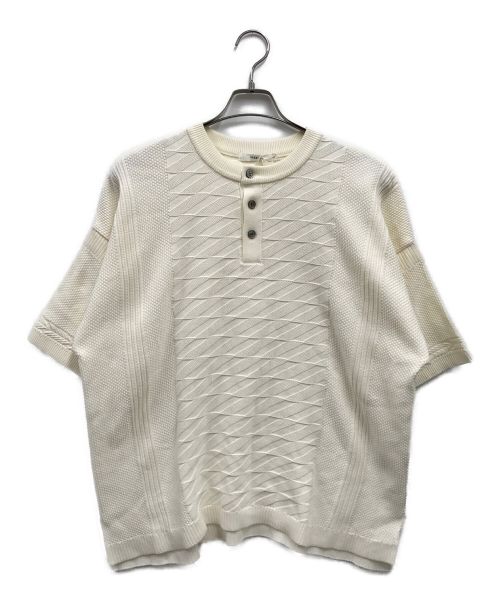 yashiki（ヤシキ）YASHIKI (ヤシキ) Seiryu Henley Knit ホワイト サイズ:1 未使用品の古着・服飾アイテム