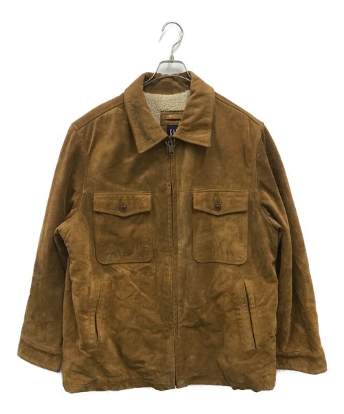 GAP（ギャップ）GAP (ギャップ) ボアレザージャケット ブラウン サイズ:XLの古着・服飾アイテム