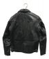 LIUGOO LEATHERS (リューグーレザーズ) シングルレザージャケット ブラック サイズ:　：9800円